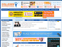 Tablet Screenshot of karnataka-colleges.com